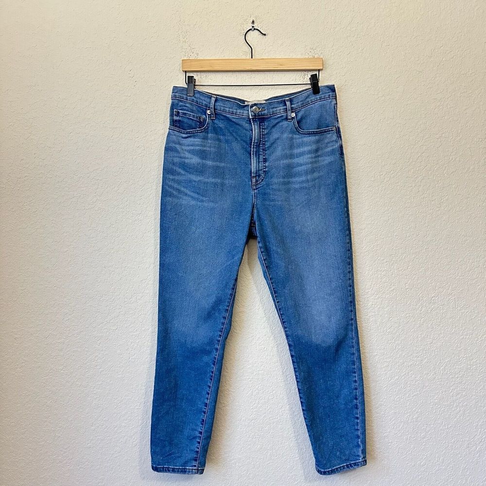 EVERLANE The High Rise Skinny Jean in Blue